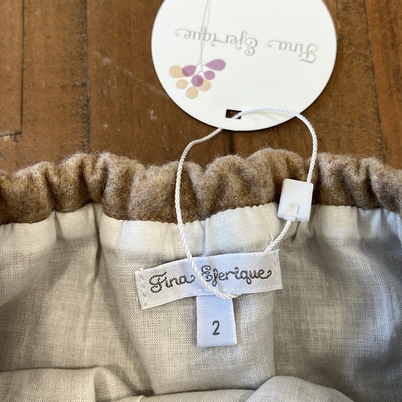 Boutique fuzzy tan pink Pom Pom bloomer shorts nwt 24 months - Picture 3 of 5